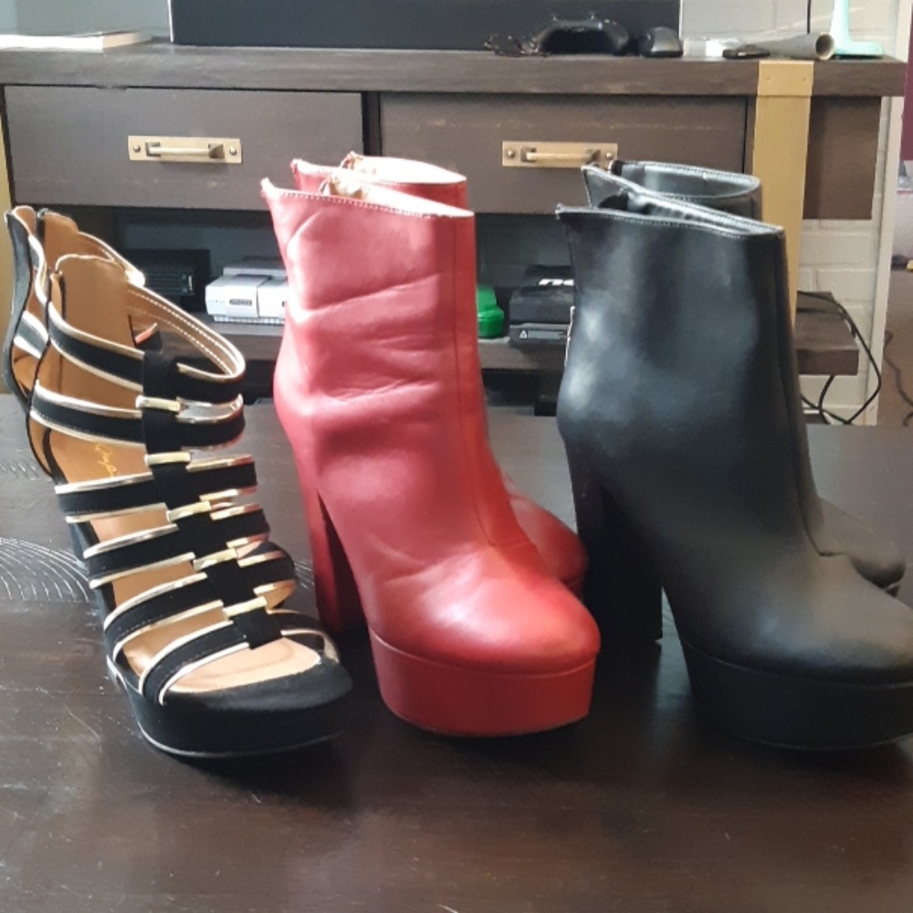 Three pairs of Quipid heels